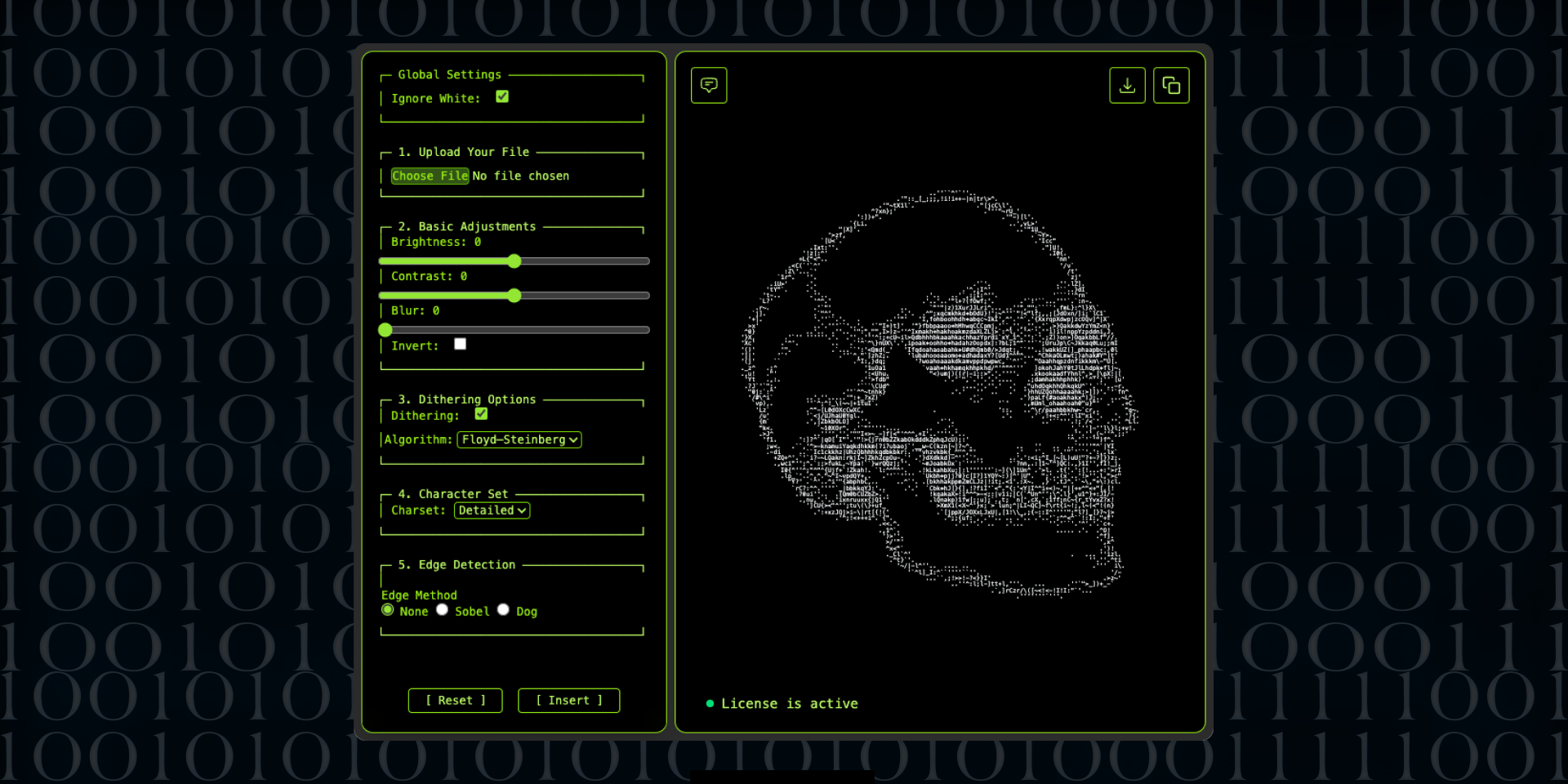 ASCII Art Generator Figma plugin