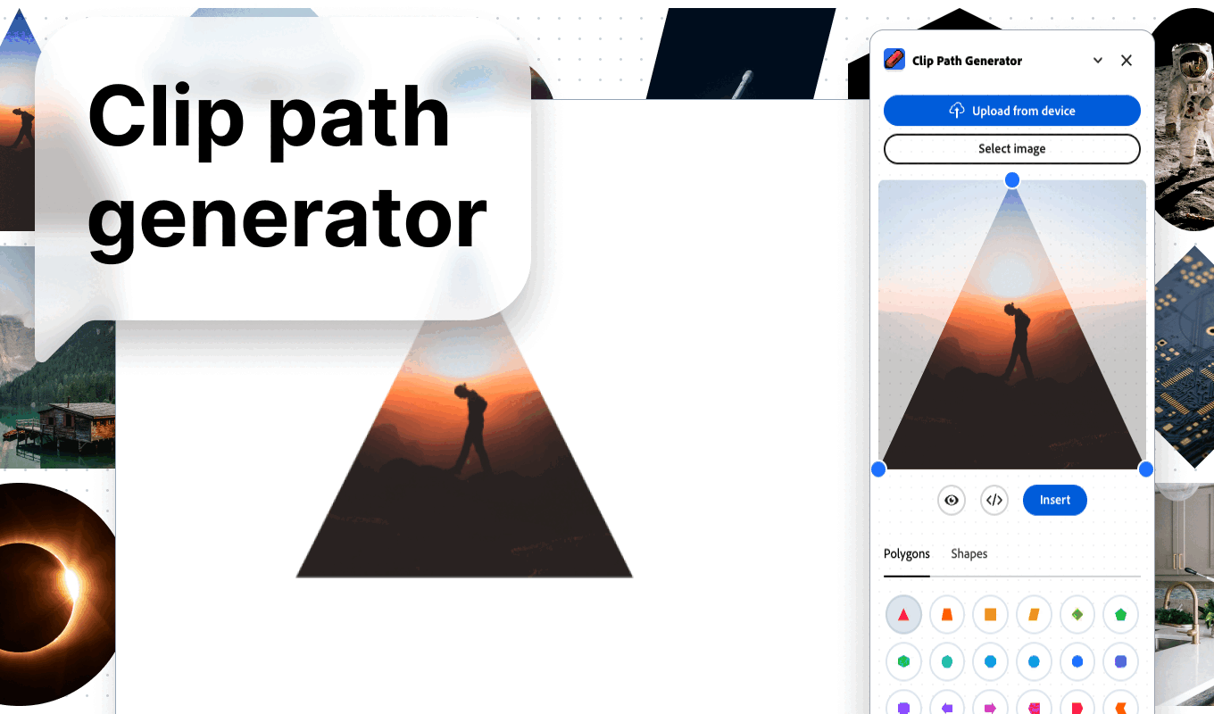Clip path generator