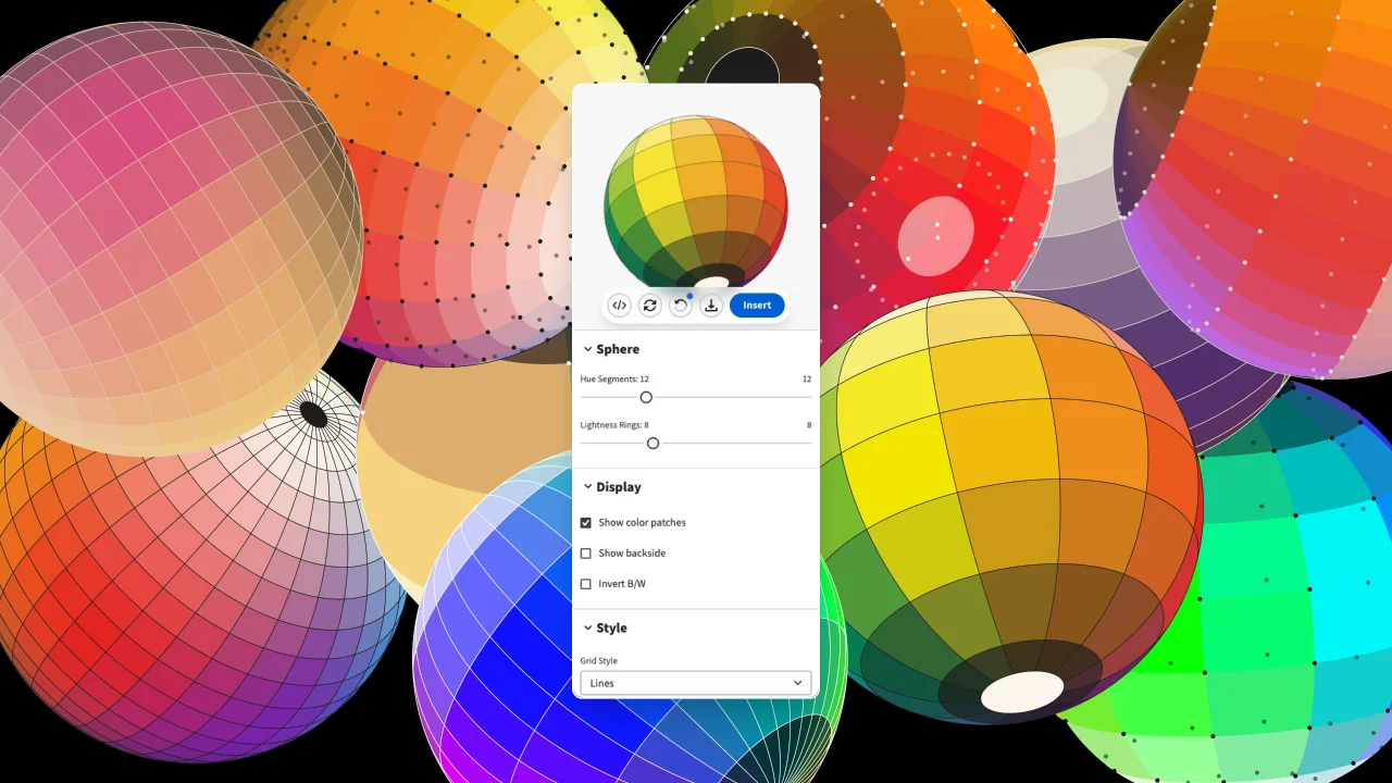 SVG Color Sphere Generator