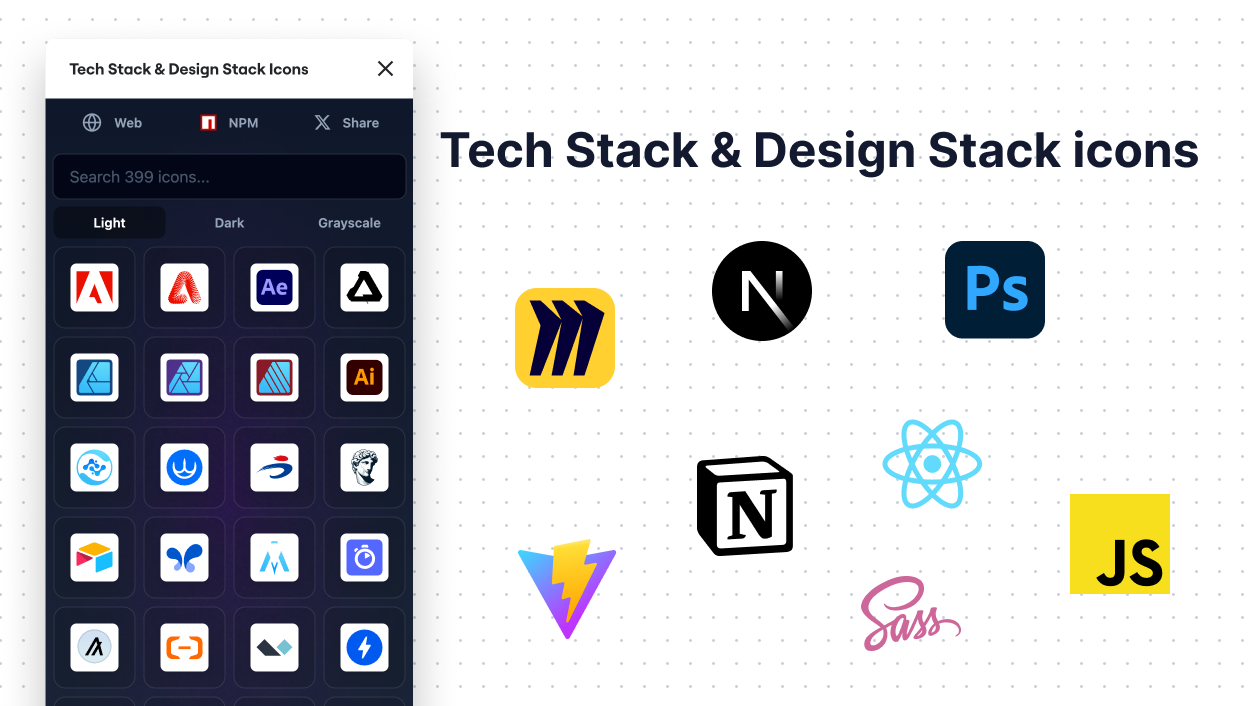 Tech Stack & Design Stack Icons