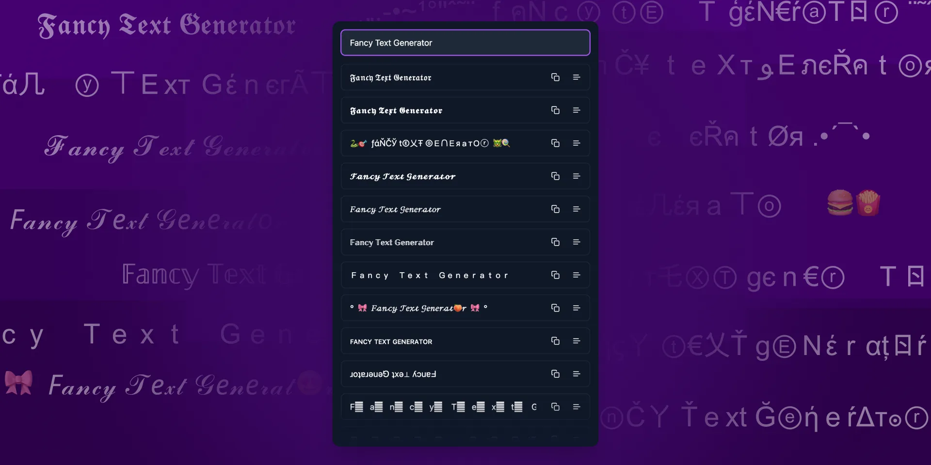 Fancy Text Generator