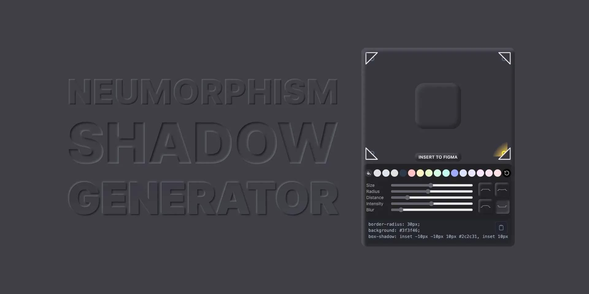 Neumorphism Shadow Generator
