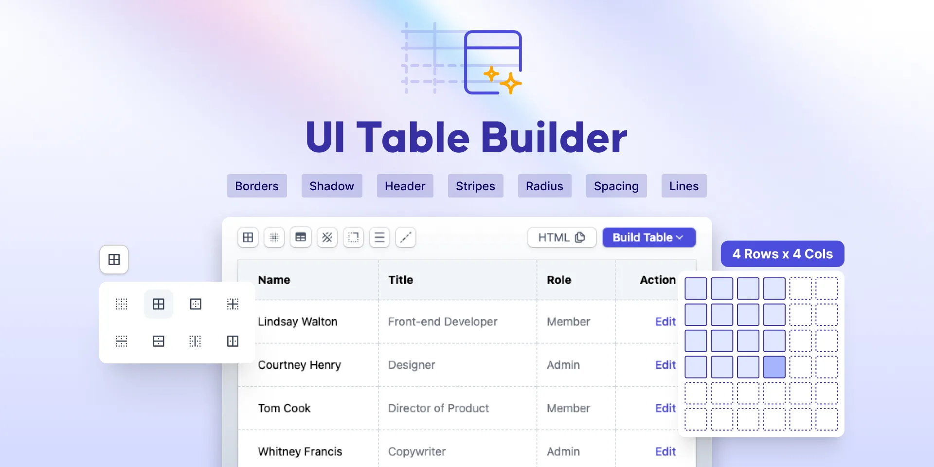 UI Table Builder